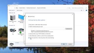 How To Add A Local Printer In Windows 1087 [upl. by Llerrem822]