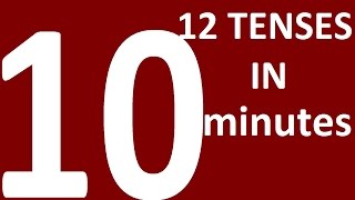 ALL 12 ENGLISH TENSES in 10 MINUTES Learn tenses in English grammar with examples [upl. by Eixel282]