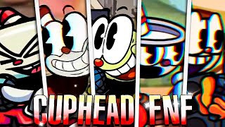 Cuphead  All FNF Mods Comparison [upl. by Baun]