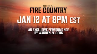 Warren Zeiders – Acoustic LIVE Performance for CBS Fire Country [upl. by Euphemia]