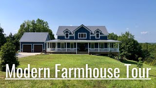 Modern Farmhouse Home Tour Buildyourownhouse [upl. by Olleina48]