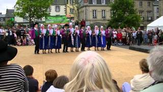 Breton dancing at the Fest Noz Saint Pol de Leon Brittany [upl. by Anitsua]