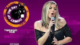 Fergie Botches The National Anthem At NBA AllStar Game [upl. by Allin997]