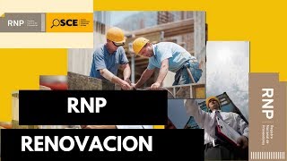 Renovacion RNP Registro Nacional De Proveedores [upl. by Telimay]