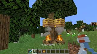 How to Harvest Honey and Honeycombs from a Bee Nest in Minecraft Version 115 [upl. by Scholem]