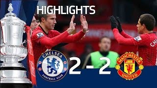 Manchester United vs Chelsea 22 official goals and highlights FA Cup Sixth Round  FATV [upl. by Henghold]