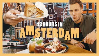 48 HOURS IN AMSTERDAM  ft Our Top 21 Restaurants amp Bars Incl Apple Pie Ribs amp Pancakes [upl. by Olimpia711]