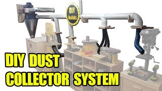 DIY Dust Collector System with Homemade Blast Gates and Automatic StartStop Function [upl. by Lindell]