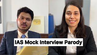 IAS Mock Interview Parody  Shubhamgaur09  Saloni Gaur [upl. by Zimmermann]