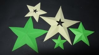 Como cortar estrellas perfectas de 5 puntas [upl. by Nereus]