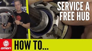 How To Service A Free Hub Body  Mountain Bike Maintenance [upl. by Ellehcim473]