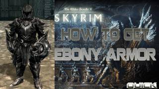 Skyrim Walkthrough  How to get Ebony ArmorEbony Ingots Fast [upl. by Aromat]