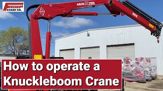 How to operate a knuckle boom crane [upl. by Block]