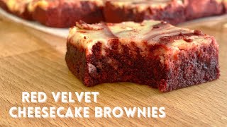 RED VELVET CHEESECAKE BROWNIES  Red Velvet Brownies [upl. by Ylime404]