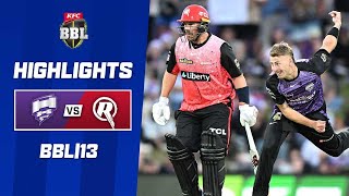 Hobart Hurricanes v Melbourne Renegades  BBL13 [upl. by Sabra]