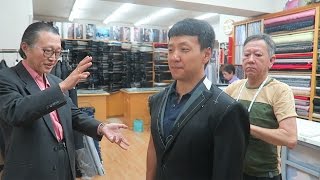 Buying a Custom Tailored Bespoke Suit in Hong KongAnthony Bourdain Recommended [upl. by Dorothi676]