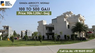 GMADA Aerocity Block A to E  Plots Sizes amp Prices Plot inventory  Detailed Virtual Tour [upl. by Einnod476]