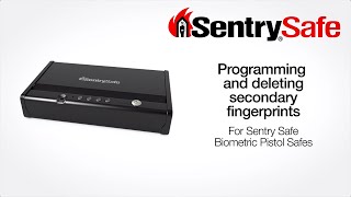 Sentry®Safe Pistol Safe  How to Program a Secondary Fingerprint [upl. by Anar]