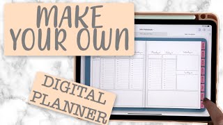 Make your own DIGITAL PLANNER using Keynote for your iPad [upl. by Janey119]