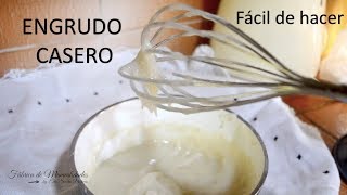 Cómo hacer engrudo casero Mi receta [upl. by Fritzie]