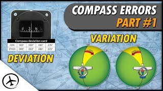 Magnetic Compass Errors Variation amp Deviation [upl. by Epilif]