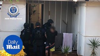 Four Finks bikie gang members arrested by Strike Force Raptor [upl. by Nolla]