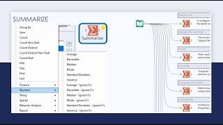 Alteryx Summarize Tool Demonstration [upl. by Schram]