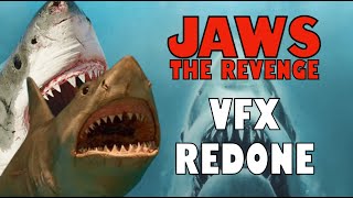 JAWS THE REVENGE Shark Chase Sequence VFX REDONE [upl. by Zerline]