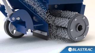 Blastrac Floor Scarifier  Surface Preparation Animation [upl. by Ettenig]