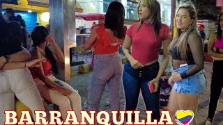 First Time in Downtown BARRANQUILLA COLOMBIA Nightlife2021 Full tour [upl. by Annaeerb]