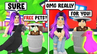 Fake TRASHCAN Turns Pets MEGA NEON in Adopt Me TRUST ME [upl. by Carole978]