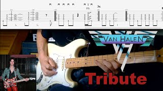 Van Halen Tribute  TAB 12 Riffs You Should Know [upl. by Tenneb810]