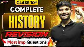 Live Marathon  Complete History Revision Class 10 SST  Session 2025  Digraj sir [upl. by Kealey624]