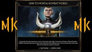 Mortal Kombat 11  How To Unlock Kronika Announcer Voice FREE Linking To Mobile [upl. by Eilyw]