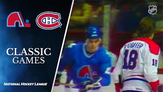 NHL Classic Games 1982 Nordiques vs Canadiens Div SemiFinal Gm 5 [upl. by Annaliese]