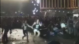 Graphic content Chaos as gunfire rakes Las Vegas concert [upl. by Adali80]