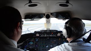 Martinair Learjet 35A Cockpit Takeoff  Richmond KRIC [upl. by Argyle]