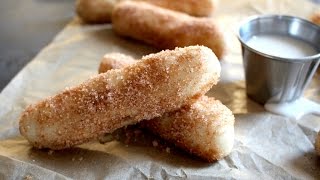 Fluffy Cinnamon Bread Sticks with Dipping Sauce [upl. by Nilde]