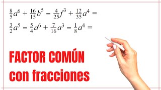 Factor común con Fracciones [upl. by Ojahtnamas]