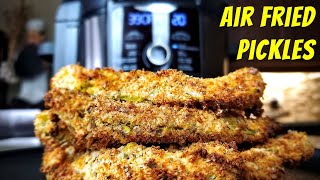 Air Fried Pickles Recipe  Panko Breaded [upl. by Anuayek762]