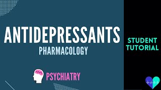 Antidepressants pharmacology  Medical Tutorial [upl. by Ailaza]