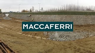 Timelapse of Maccaferri Reno Mattress installation [upl. by Yornek411]