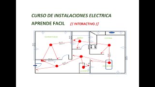 FACÍL INSTALACIÓN ELÉCTRICA DOMICILIARIA PLANO DE OBRA [upl. by Wahl]