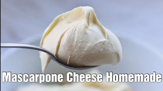 Mascarpone Cheese Homemade  How to make Mascarpone Cheese [upl. by Supat769]