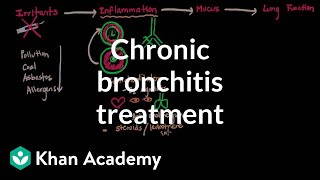 Chronic bronchitis treatment  Respiratory system diseases  NCLEXRN  Khan Academy [upl. by Torbart]