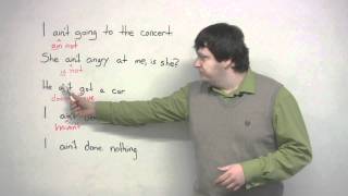 How to use the word AINT in English slang lesson [upl. by Sigfried643]