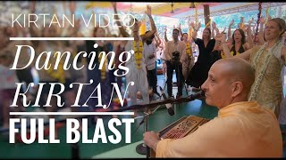 Dancing Kirtan  Full blast HH Radhanath Swami  Kranti Yoga Goa [upl. by Gay587]