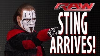 Sting makes a shocking Raw debut Raw January 19 2015 [upl. by Lebasi]