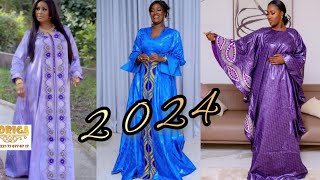 2024 Nouvelle Tendance Modèle de Robe BazinStyle Sénégalaise [upl. by Noeht800]