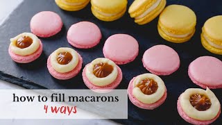 4 ways to fill macarons  Master Your Macarons Series Part 6 [upl. by Barrie972]